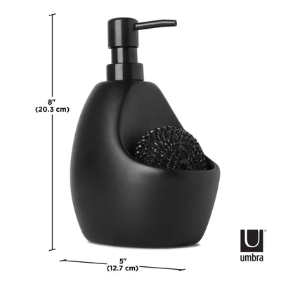 Umbra Joey Pump And Scrubby Combo Black