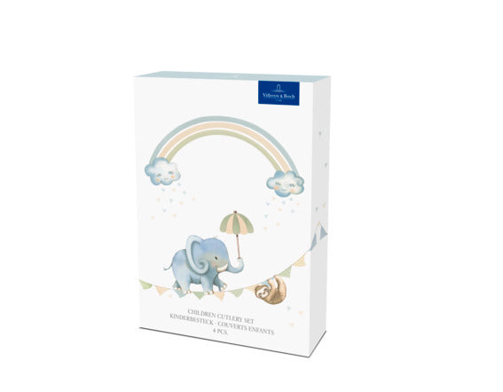 Boho Walk Like A Elephant Children Cutlery Set 4Pc