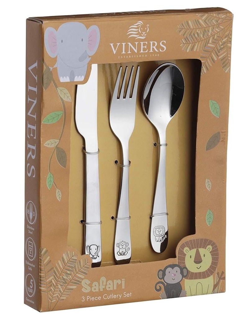 Viners Kids Cutlery Safari 3 Piece