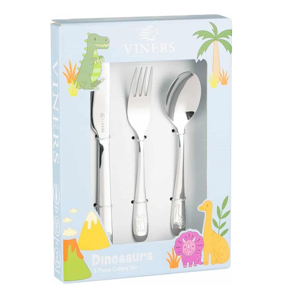 Viners Kids Cutlery Dinosaur 3 Piece