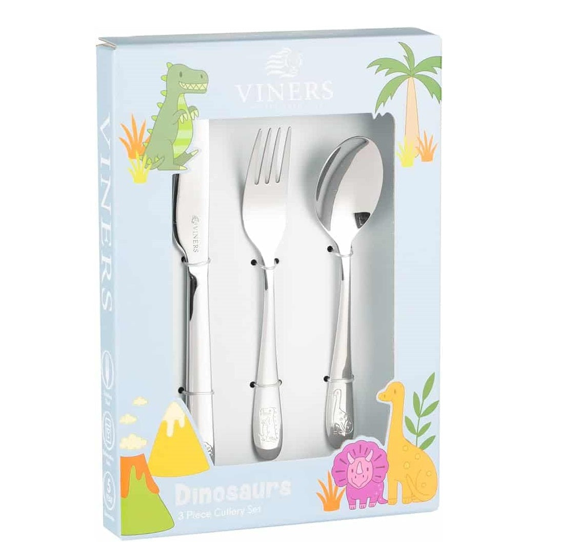 Viners Kids Cutlery Dinosaur 3 Piece