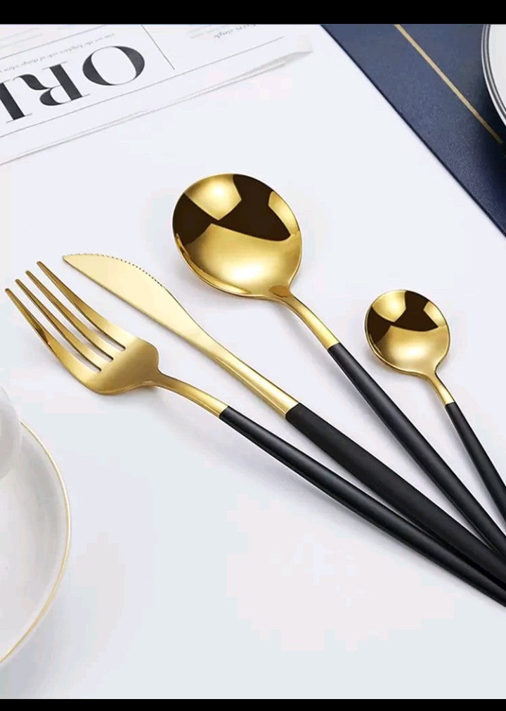 30pcs/Set Stainless Steel Cutlery Set With Box