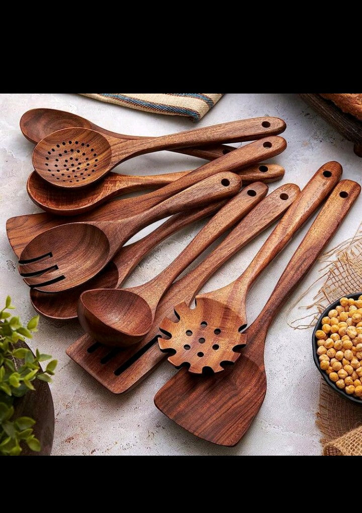 10pcs Wooden Spoons