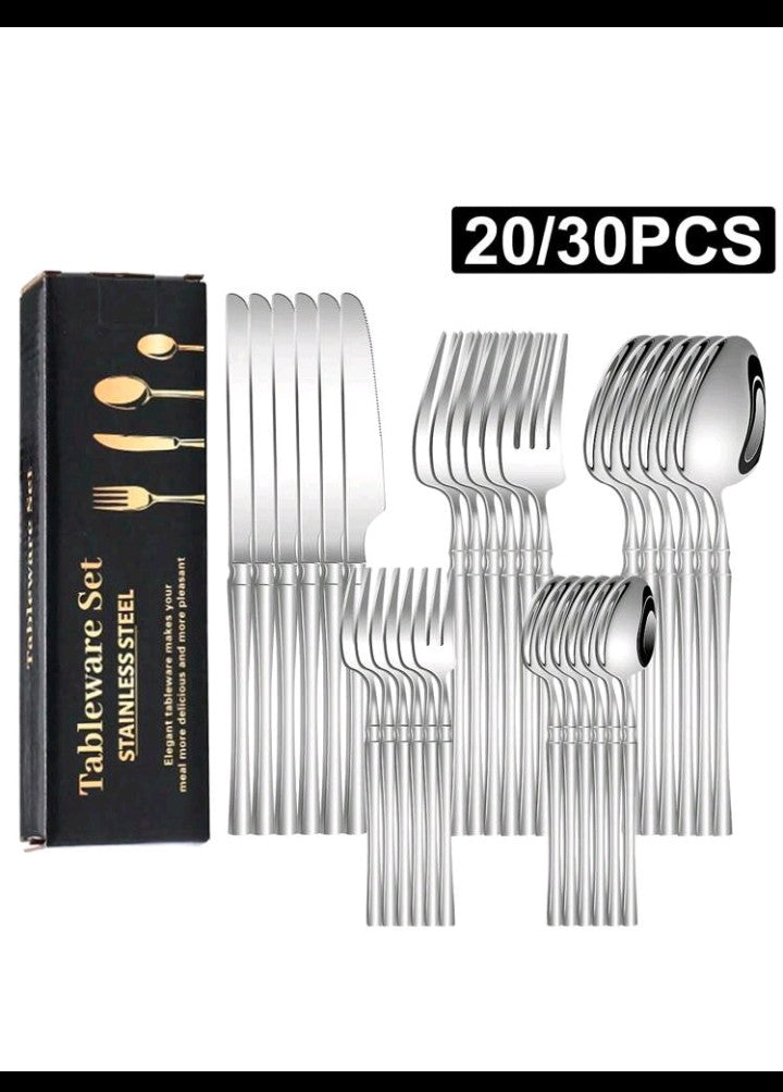 20/30 Pcs Set Stainless Steel Flatware Set