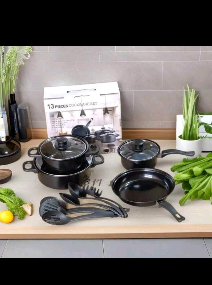 13pcs Ceramic Pot And Frying Pan Set